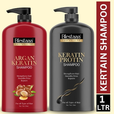 blestaaa essentialss ARGAN KARATIN Hairfall a Defence Shampoo, With Keratin, Controls Hair fall.(2 L)