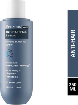 Peezons Anti Hair Fall Shampoo|5x Hair Fall Control & Growth|Contains Biotin Adenosine(250 ml)