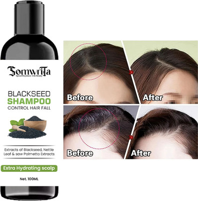 SOMWRITA Natural Blackseed Shampoo for Dandruff and Hair Loss(100 ml)