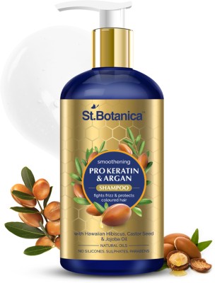St.Botanica Pro Keratin & Argan Oil Smooth Therapy Shampoo|Dry, Damaged & Color Treated Hair(300 ml)