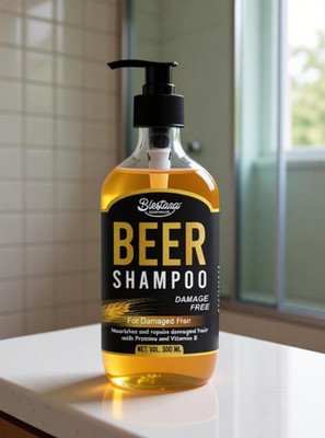 blestaaa essentialss BEER SHAMPOO ANTI DANDURUFF SHAMPOO FOR ALL DAY US MEN AND WOMEN..(300 ml)