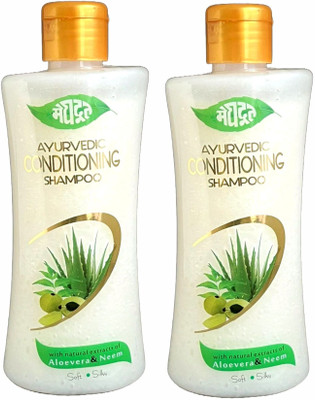 MEGHDOOT Ayurvedic Conditioning Shampoo 200ml (Pack of 2)(400 ml)