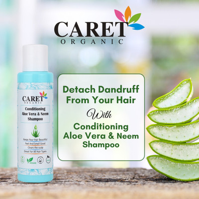 Caret Organic Neem & Aloevera Shampoo For Long & Strong Hair with Natural Ingredients(100 ml)