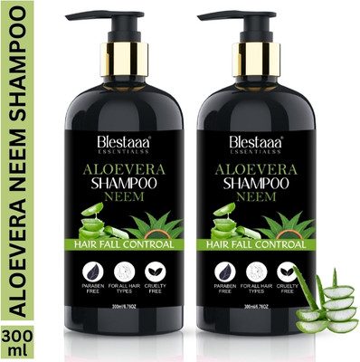 blestaaa essentialss Neem Anti Dandruff Shampoo and Conditioner | Controls Dandruff Eliminates Drynes(600 ml)