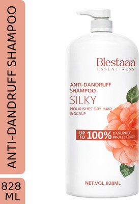 blestaaa essentialss Smooth & Silky Anti Dandruff Scelp Shampoo for Softer and A Smoother Hair(828 ml)