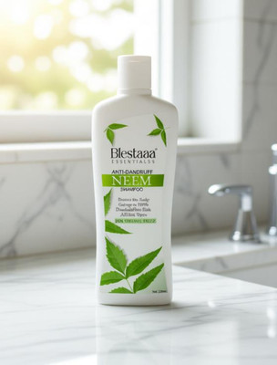 blestaaa essentialss NEEM Anti-Dandruff Shampoo A - Strengthens Hair with Salicylic Acid & Biotin(250 ml)