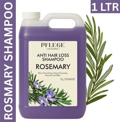 PFLEGE Rosemary Hair Shampoo | Reduces Hair Fall & Dandruff | Herbal Cleanser(1 L)