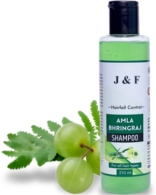J & F Amla Bhringraj Shampoo 210 Ml For All hair Types(210 ml)