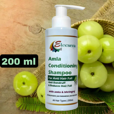 Elecsera Amla And Bhringraj Shampoo/Cleanser | SlS And Paraben Free For Men & Women(200 ml)