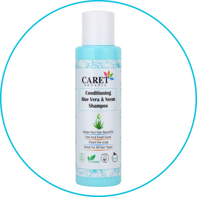 Caret Organic Conditioning Aloe Vera & Neem Shampoo For Anti-Dandruff-SLS Free(100 ml)