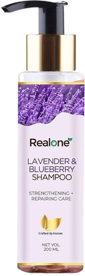 realone Levender & Blueberry Shampoo Zip Pouch With This Pack(200 ml)