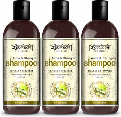 Lovelook Amla & Bringraj Shampoo-Pack Of 2(300 ml)