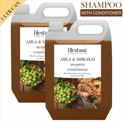 blestaaa essentialss Amla Shikakai Shampoo for Dry Hair Nutrition(2 L)