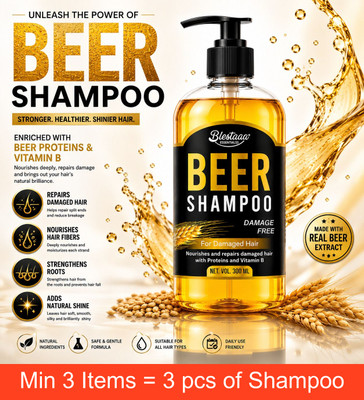 blestaaa essentialss Shampoo Shiny and Bouncy FOR MEN AND WOMEN.(300 ml)