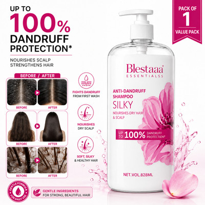 blestaaa essentialss Anti Dandruff Shampoo with Tea Tree & Neem for Clean, Fresh Healthy Scalp(828 ml)