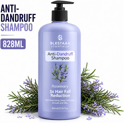 blestaaa essentialss Rosemary Anti Dandruff Shampoo for Itchy Scalp, Flake Control & Healthy Hair(828 ml)