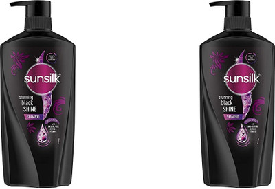 SUNSILK BLACK STUNNING SHINE SHAMPOO 650G X 2PC(1292.5 ml)