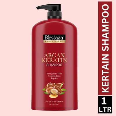 blestaaa essentialss Keratin Smooth Shampoo for A Frizz Control FOR MEN AN WOMEN(1 L)