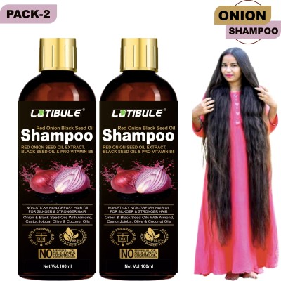 Latibule Onion Hair Oil With Black Seed onion Shampoo Extracts Controls Hair Fall(200 ml)