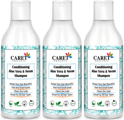 Caret Organic caret onion & coffee shampoo of 3(750 ml)