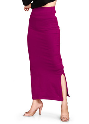 VISISTA 1-HOC_3510_BLACK_&_MAGENTA Lycra Blend Petticoat(M)