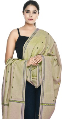 manra Wool Woven Women Shawl(Beige)