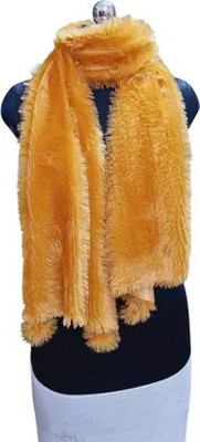 HouseOfCommon Wool Self Design Women Shawl(Gold)