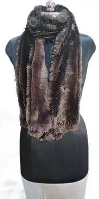 HouseOfCommon Wool Self Design Women Shawl(Black)