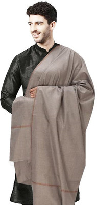 Life and style Wool Solid Men Shawl(Grey)