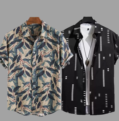 Men Printed Casual Multicolor Shirt