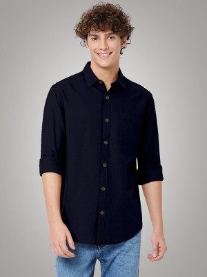 CHEAPSHIRTS Men Solid Casual Blue Shirt