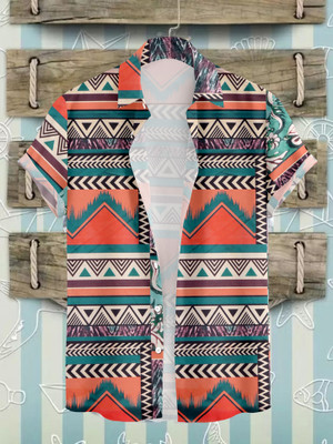 Radha Krishna Fashion Men Dyed/Ombre Casual Multicolor Shirt