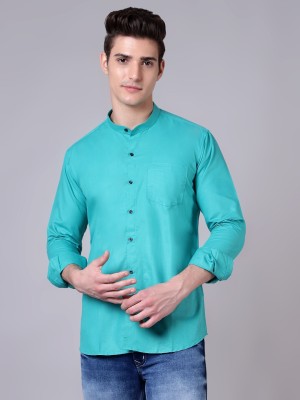 Paul Henry Men Solid Casual Green Shirt