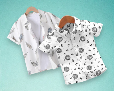 Sparrow ENTERPRISE Boys Printed, Striped Casual Multicolor Shirt