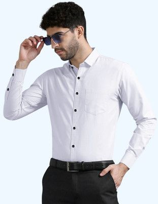 ZUNIYA COLLECTION Men Solid Casual White Shirt
