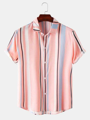 iCome Men Striped Casual Multicolor Shirt