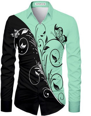 KAPURIYA FAB Men Printed Casual Multicolor Shirt