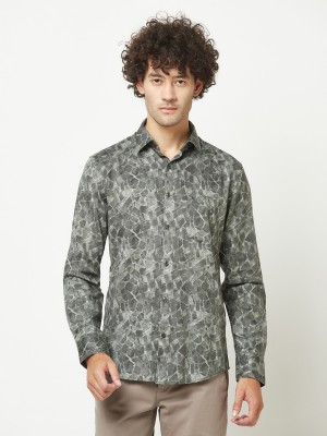 CRIMSOUNE CLUB Men Printed Casual Grey Shirt