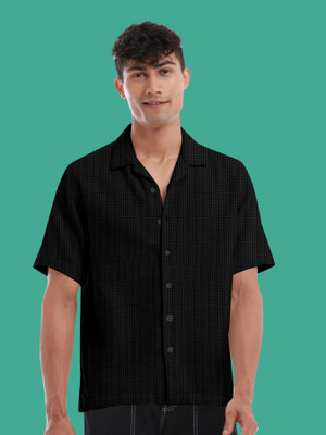 U AND K Men Self Design Casual Multicolor Shirt