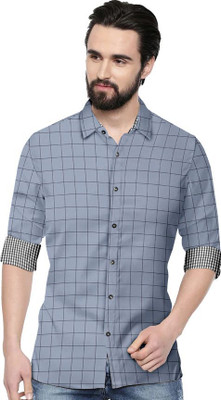 SURRT FASHION Men Solid Casual Grey, Black Shirt