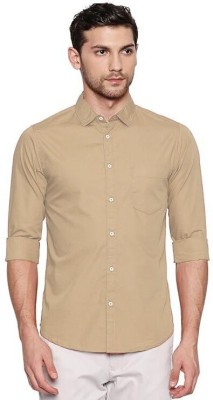 GAUMUKHI CREATION Men Solid Casual Cream Shirt