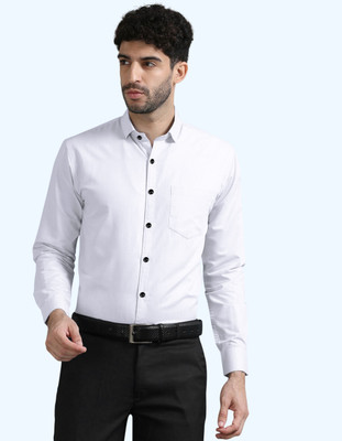 ZUNIYA COLLECTION Men Solid Formal White Shirt