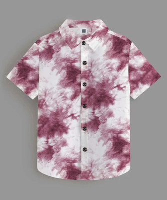 DARKMODE FASHION Boys Printed Casual Multicolor Shirt