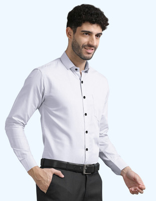 ZUNIYA COLLECTION Men Solid Casual White Shirt