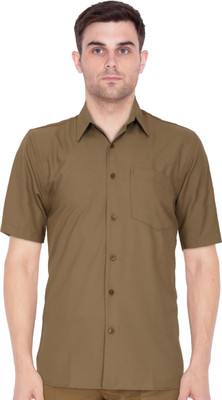 Deena Uniforms Men Solid Casual Khaki Shirt