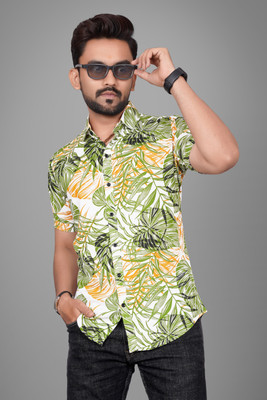 Voroxy Men Printed Casual Multicolor Shirt
