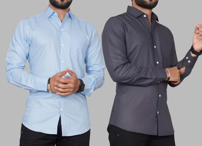 VD Looks Men Solid Casual Multicolor Shirt