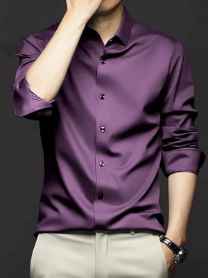 Solbiza Men Solid Formal Multicolor Shirt