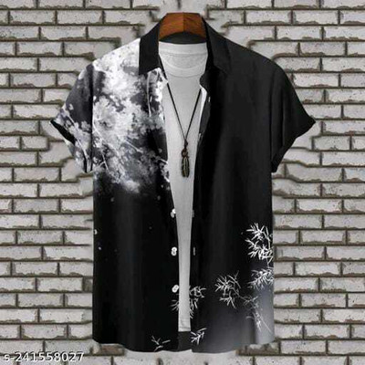 DHAMELIYA ENTERPRISE Women Printed Casual Black Shirt