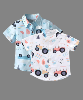 KILLER Boys Printed Casual Multicolor Shirt(Pack of 2)